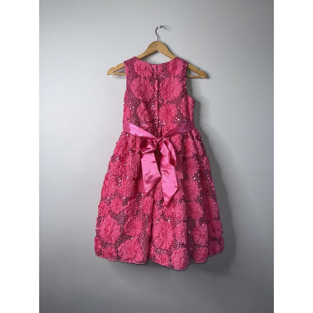 American Princess Dress Girls Size 14 Rosettes Party Formal Tulle ! - Picture 6 of 7